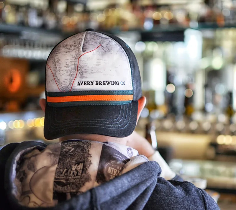 Cappello da camionista in schiuma per Avery Brewing Company di Anthem Branding